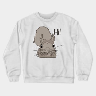 Fox Eastern Gray Japanese Squirrel Lover Squirrel Crewneck Sweatshirt